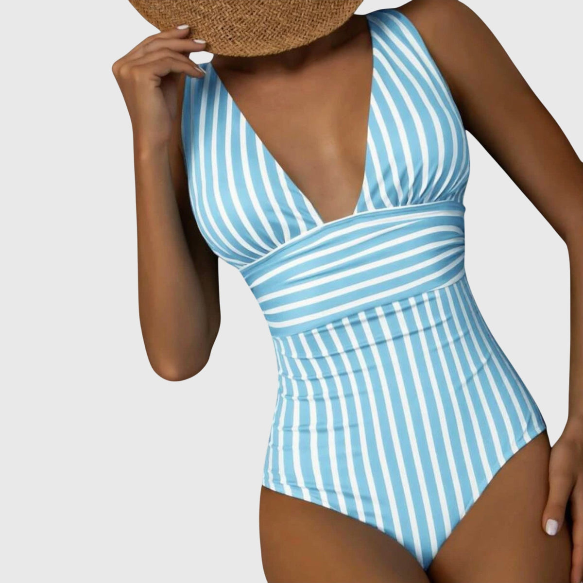 Valentina | Classic Striped Swimsuit