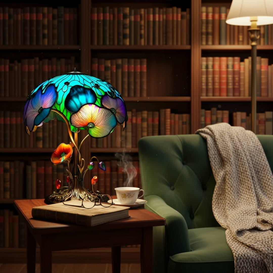 Bramble | Boho Floral Mushroom Lamp