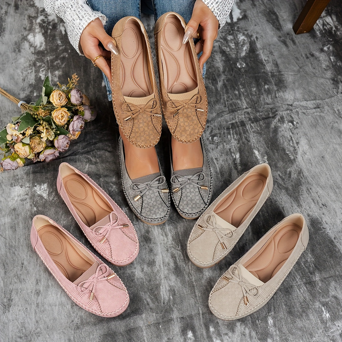 Polly | Soft Suede-Look Loafers