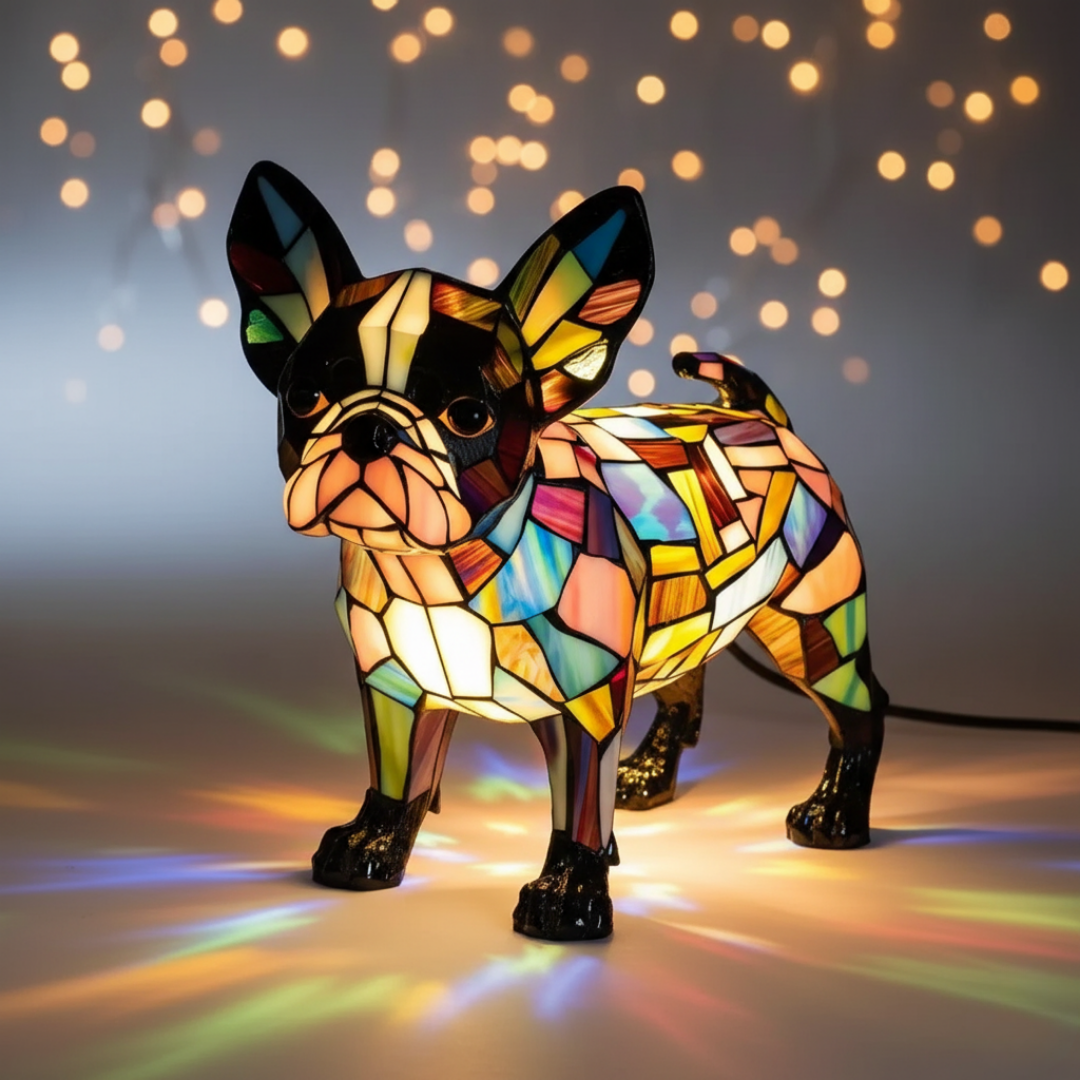 Dudley | Boston Terrier Figurine Lamp