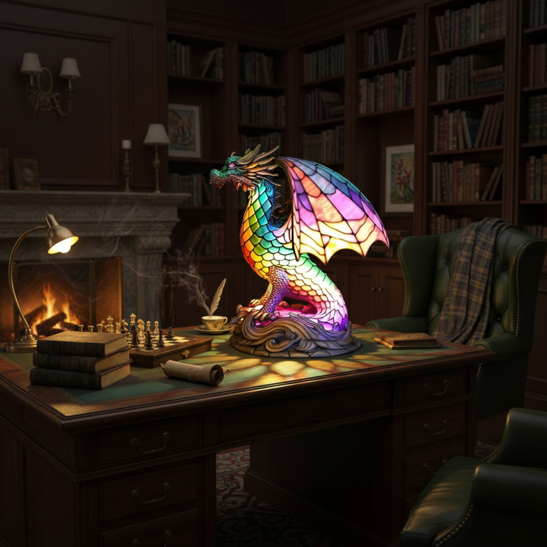 Lumière | Enchanted Lamp - Ember dragon lamp