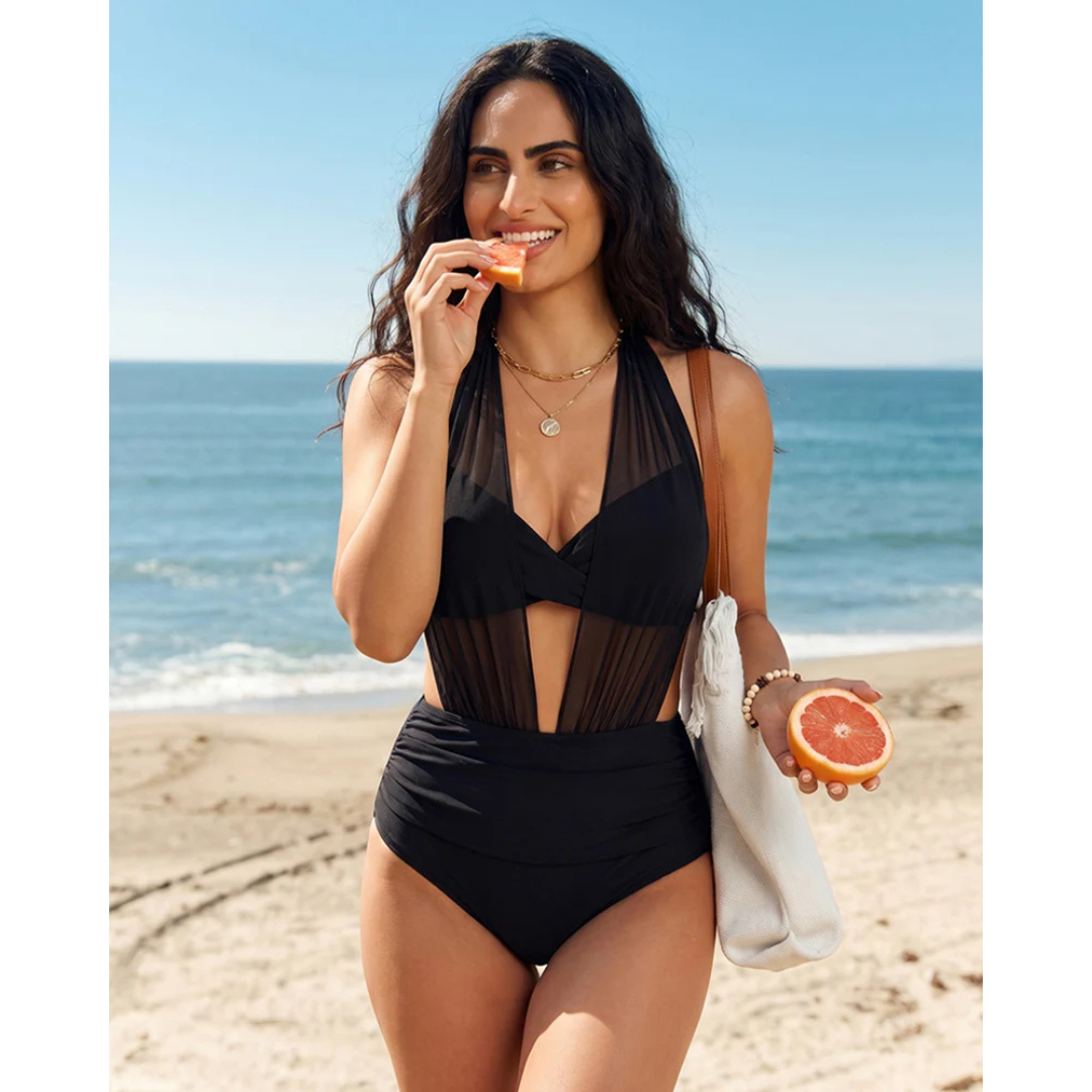 Nerissa | Two-in-One Mesh Bikini Set