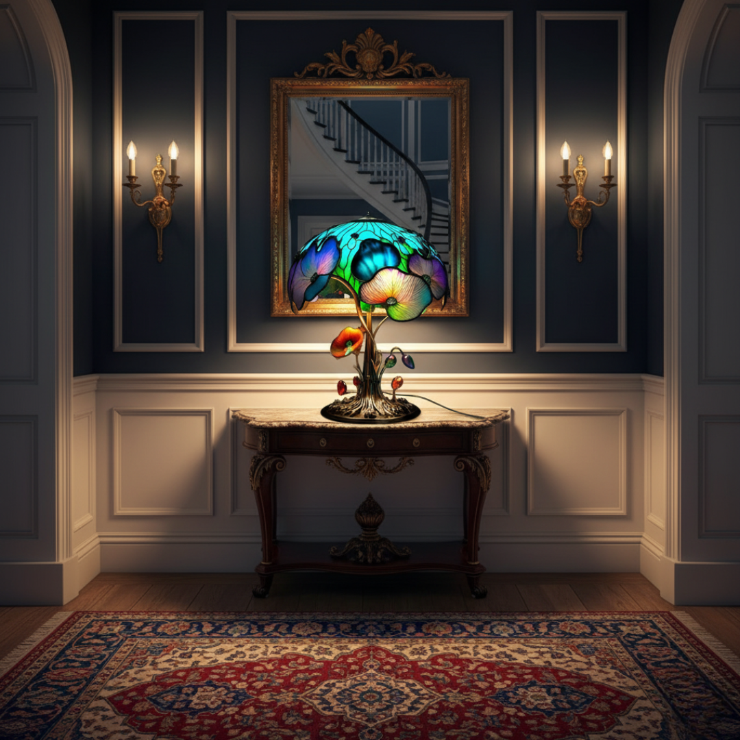 Bramble | Boho Floral Mushroom Lamp