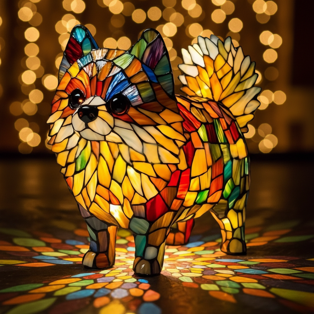 Toffee | Pomeranian Figurine Lamp