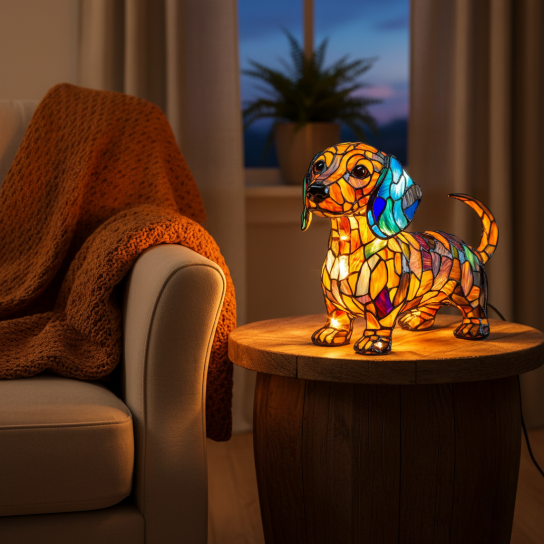 Frankie | Dachshund Figurine Lamp