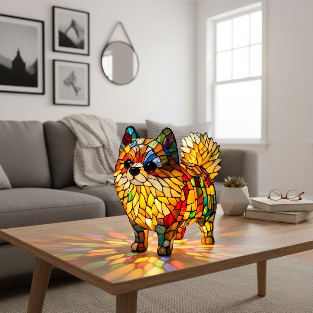 Toffee | Pomeranian Figurine Lamp