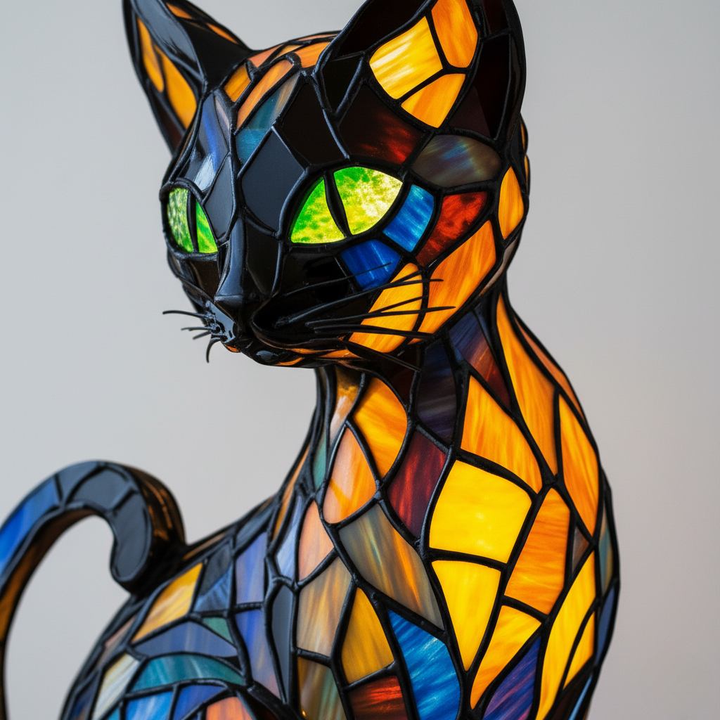 Sable | Graceful Cat Figurine Lamp
