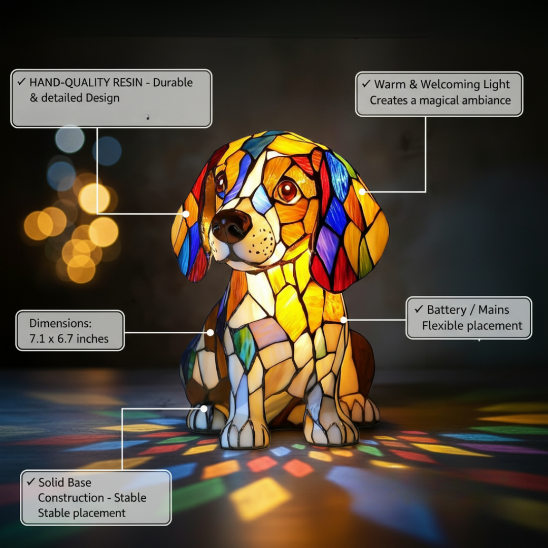 Barney | Beagle Figurine Lamp