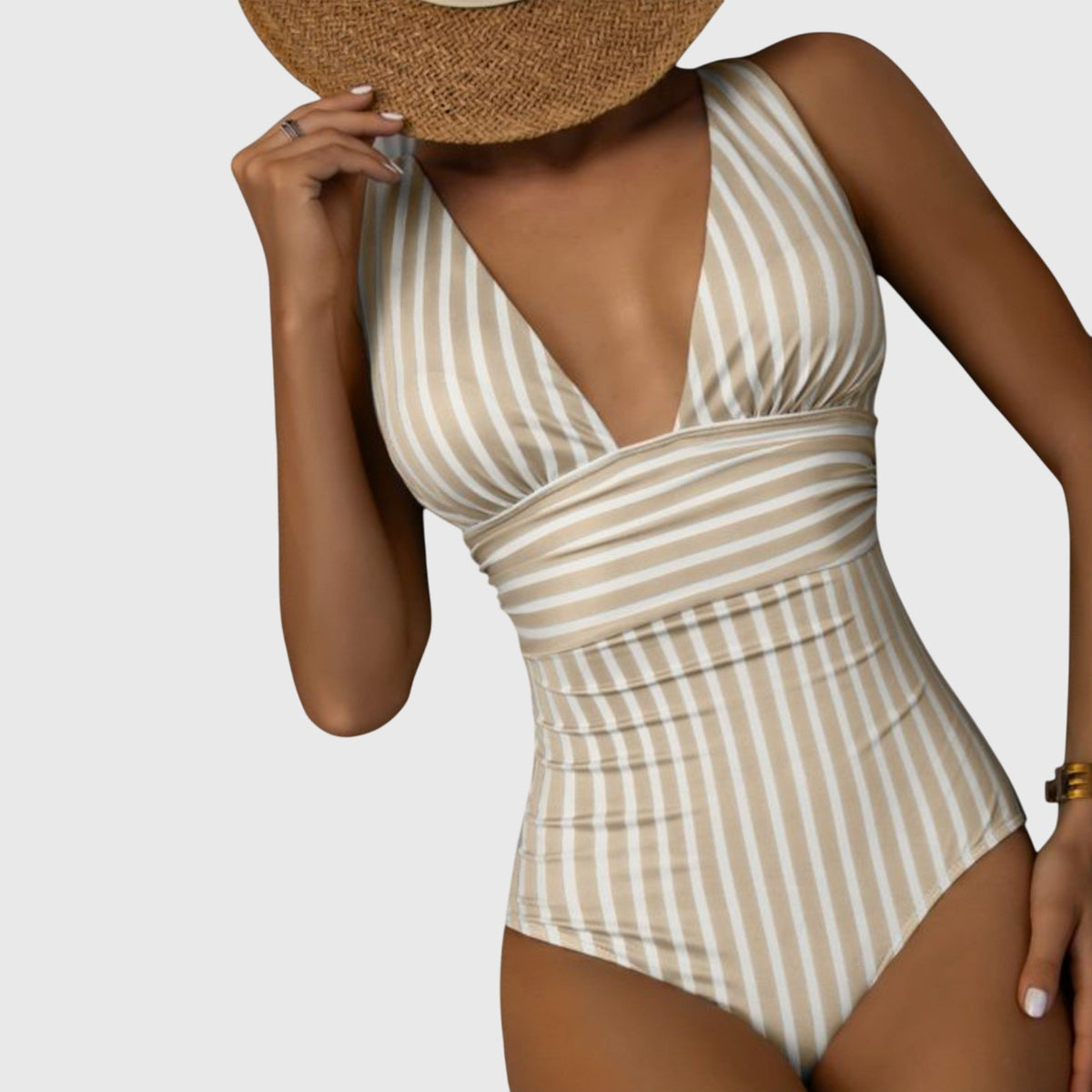 Valentina | Classic Striped Swimsuit