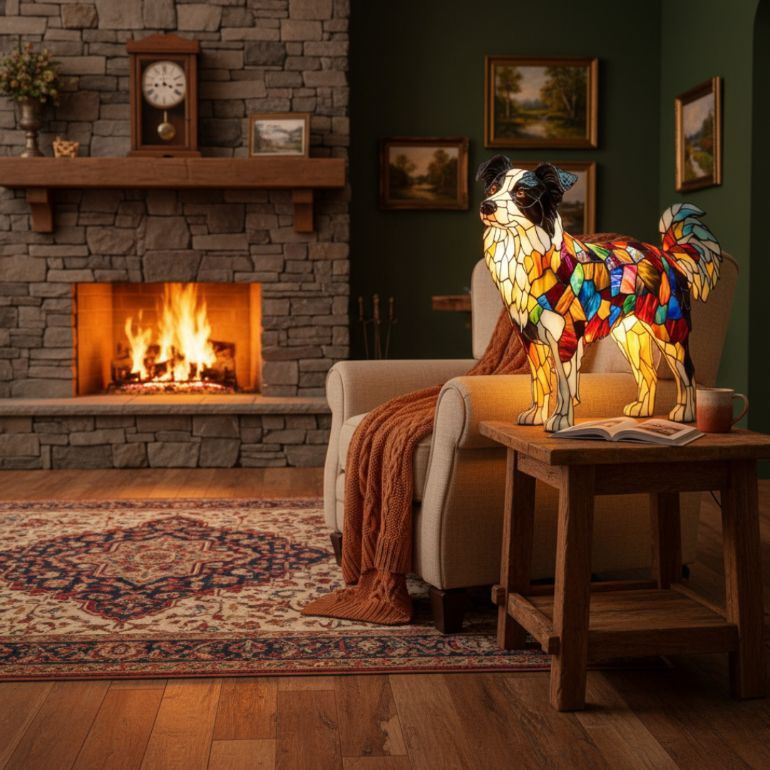 Skye | Border Collie Figurine Lamp