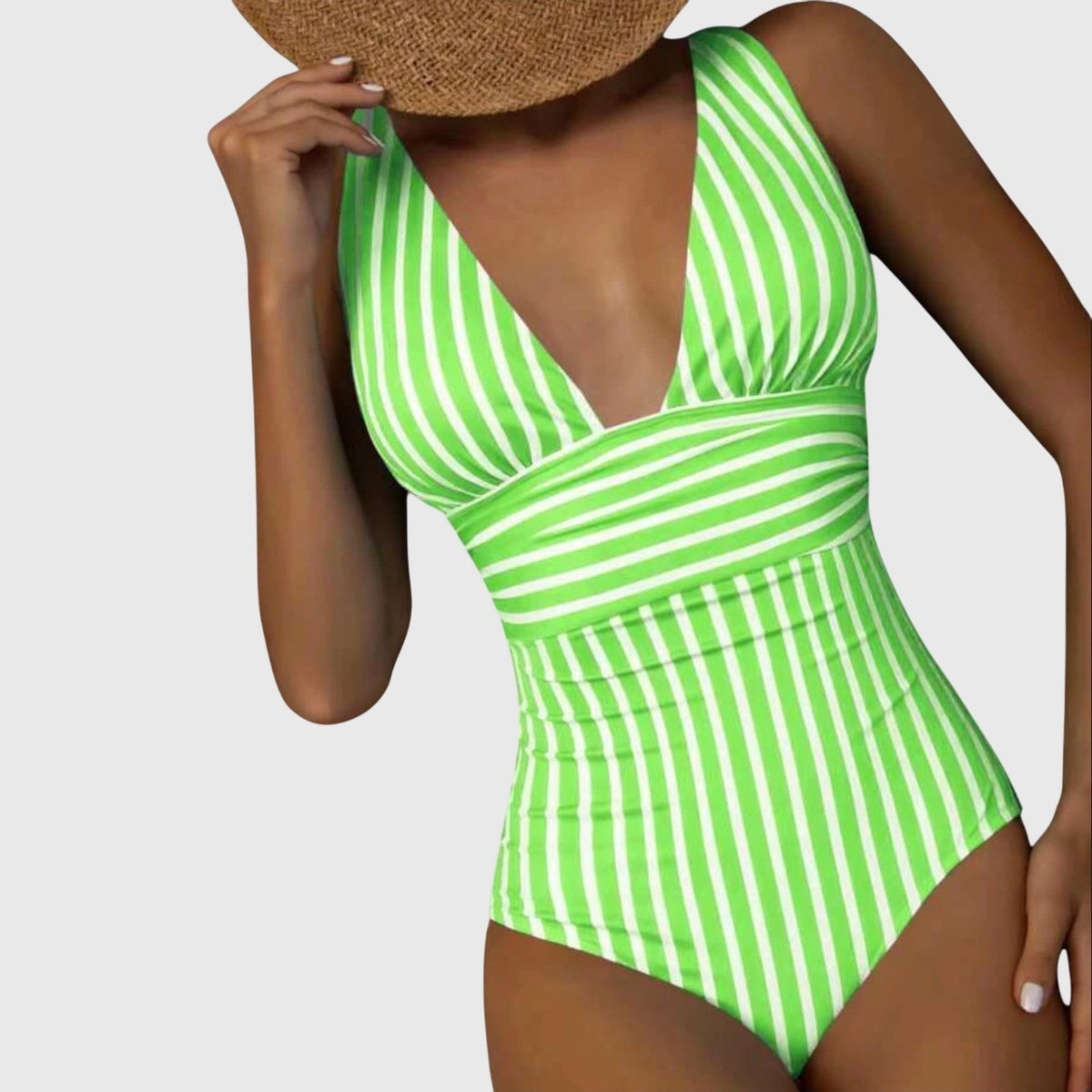 Valentina | Classic Striped Swimsuit