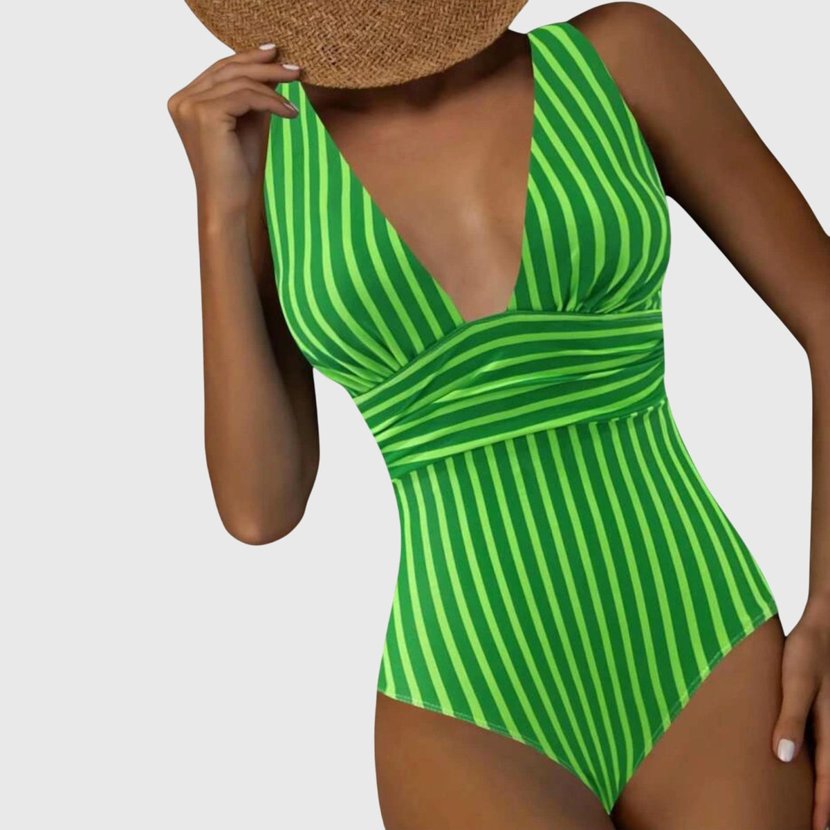 Valentina | Classic Striped Swimsuit