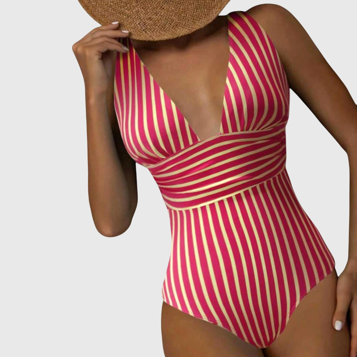Valentina | Classic Striped Swimsuit