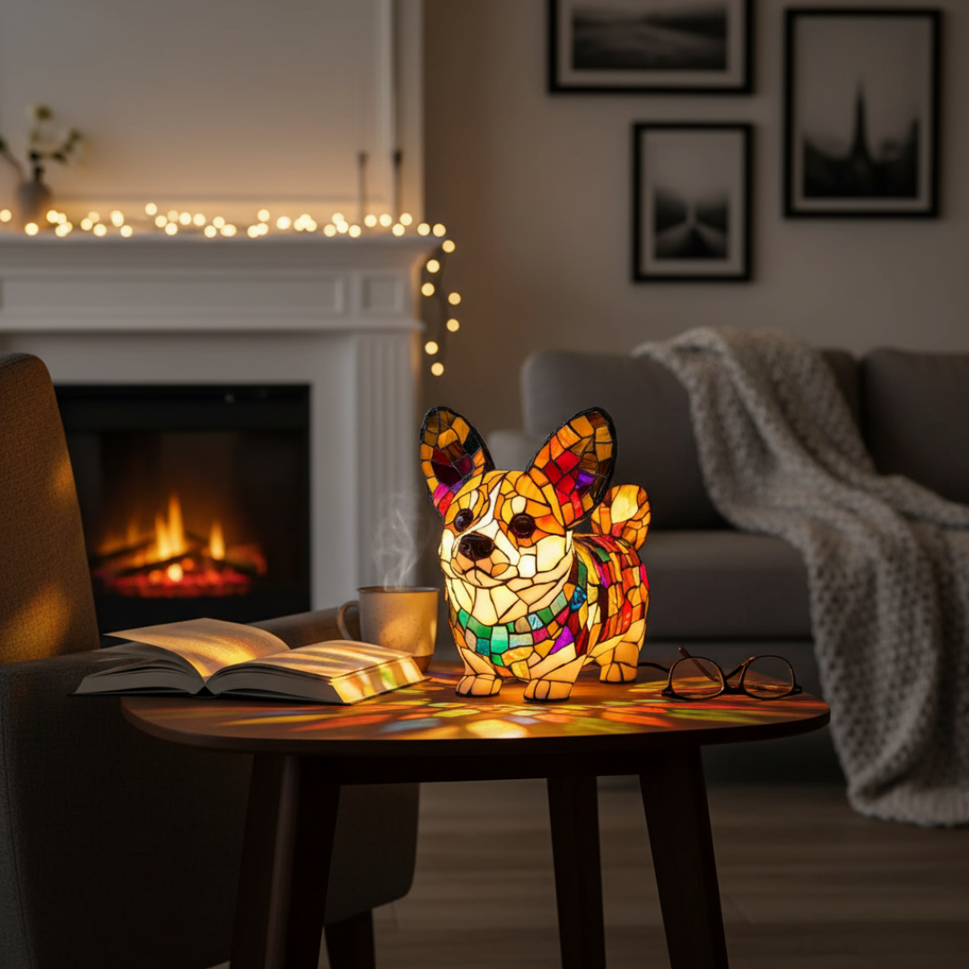 Waffles | Corgi Figurine Lamp