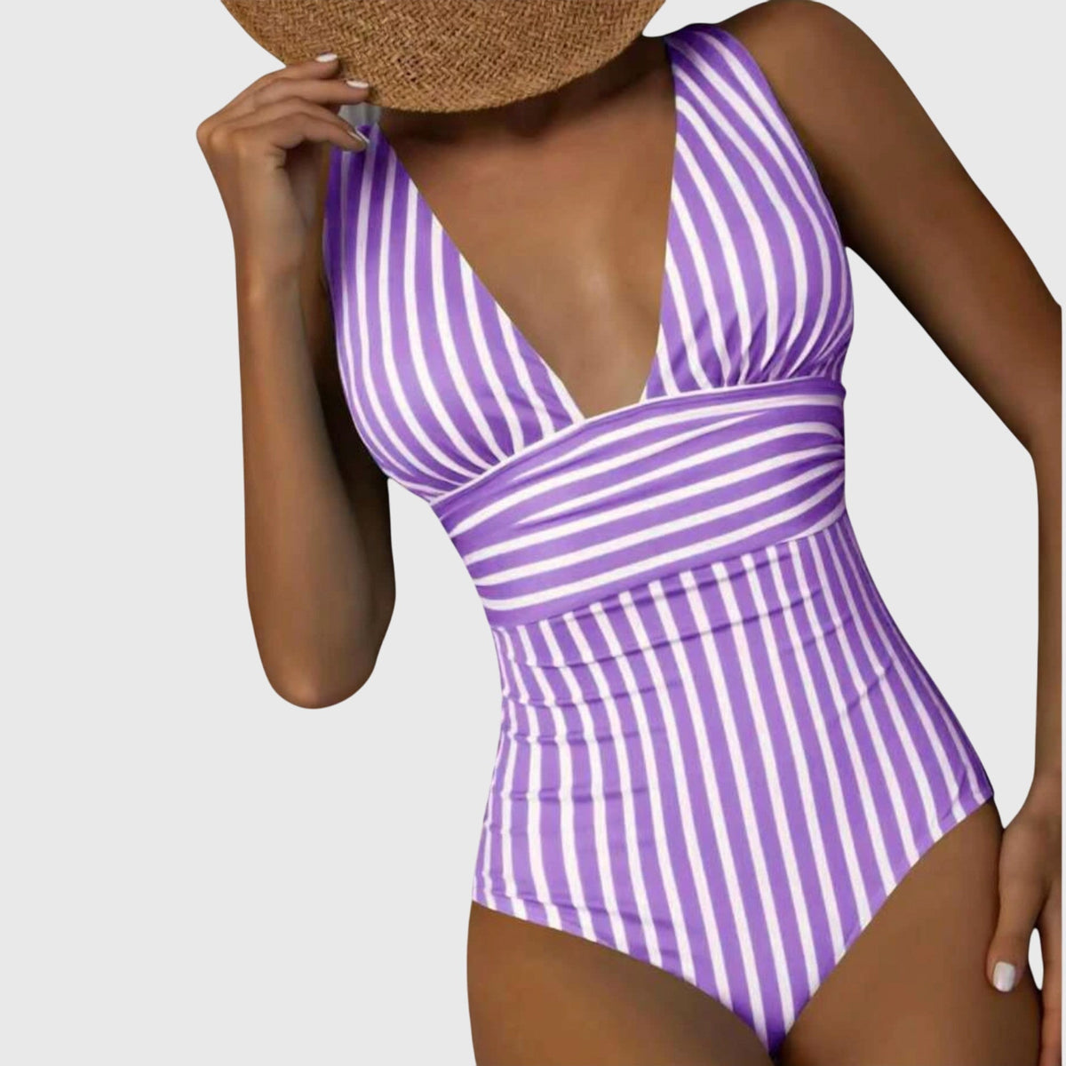 Valentina | Classic Striped Swimsuit