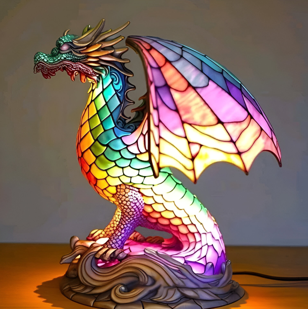 Lumière | Enchanted Lamp - Ember dragon lamp