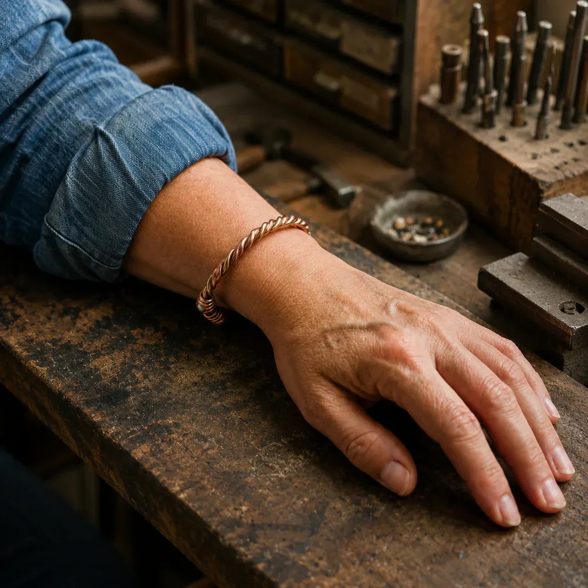 Clara Whitfield's River Copper Bracelet
