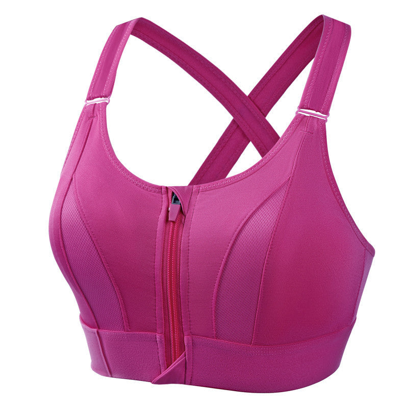 Audrey High-Support Zip-Up Sports Bra