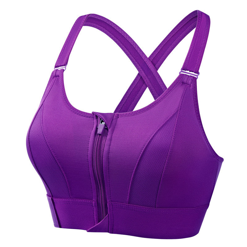 Audrey High-Support Zip-Up Sports Bra