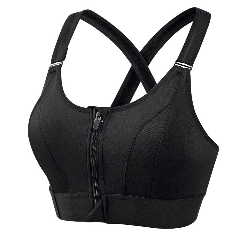 Audrey High-Support Zip-Up Sports Bra
