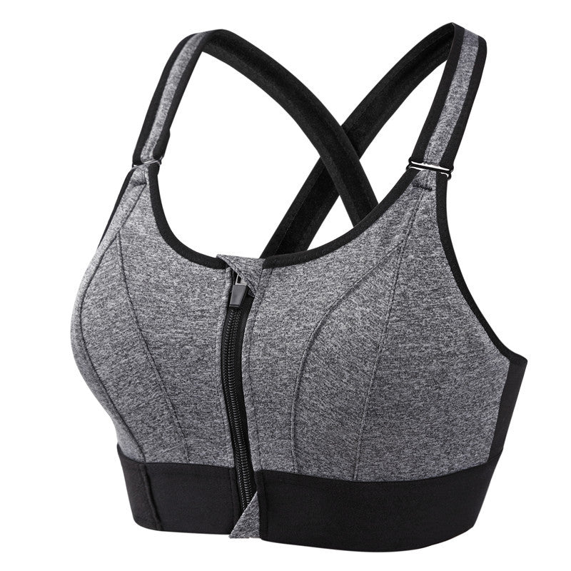 Audrey High-Support Zip-Up Sports Bra