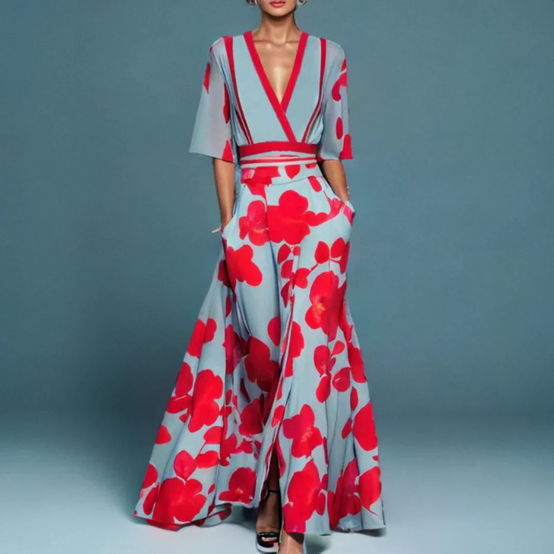 The Scarlett Floral Wrap Maxi Dress