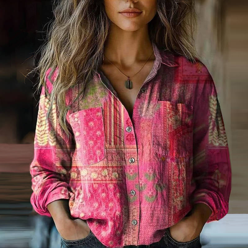 Marisol | Vintage Print Cotton Blouse