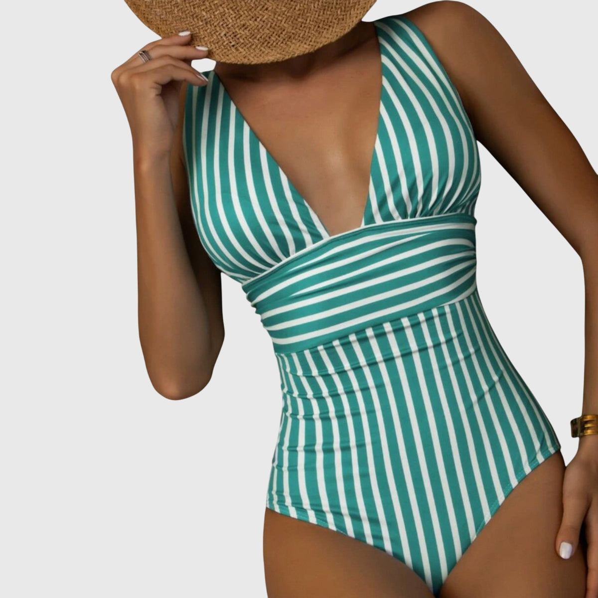 Valentina | Classic Striped Swimsuit