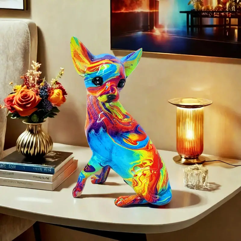 Pixie | Colourful Chihuahua Table Lamp