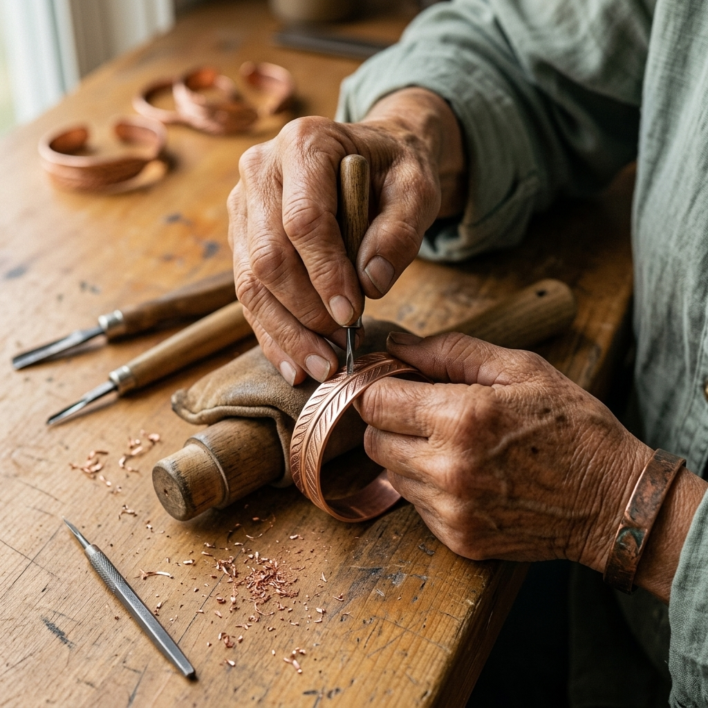 Clara Whitfield's Root Copper Bracelet