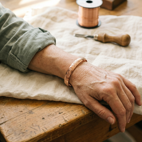 Clara Whitfield's Bloom Copper Bracelet