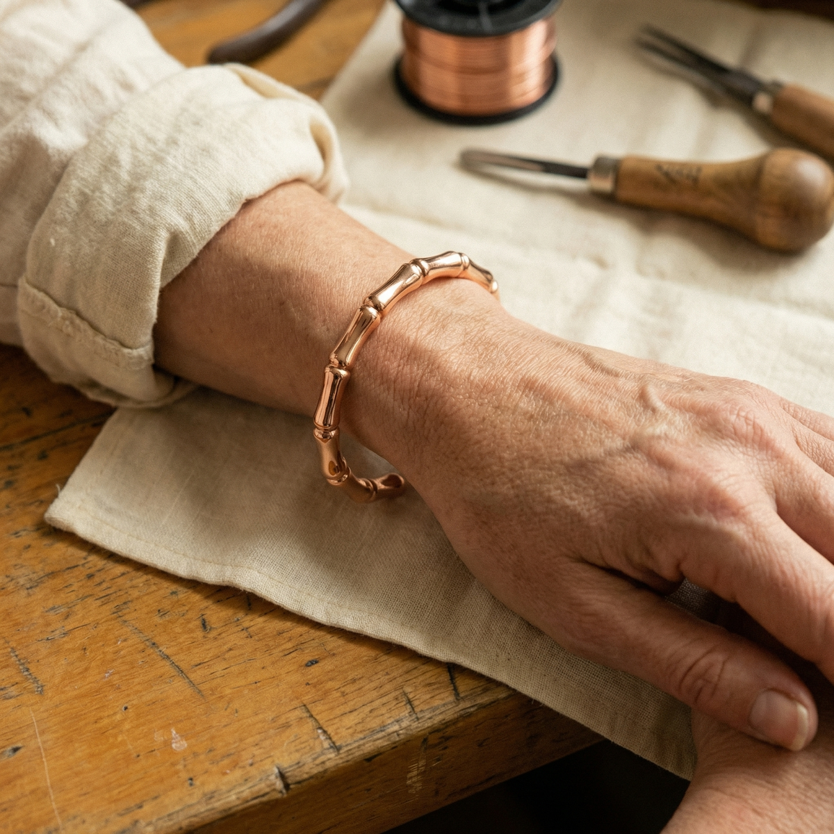 Clara Whitfield's Grove Copper Bracelet