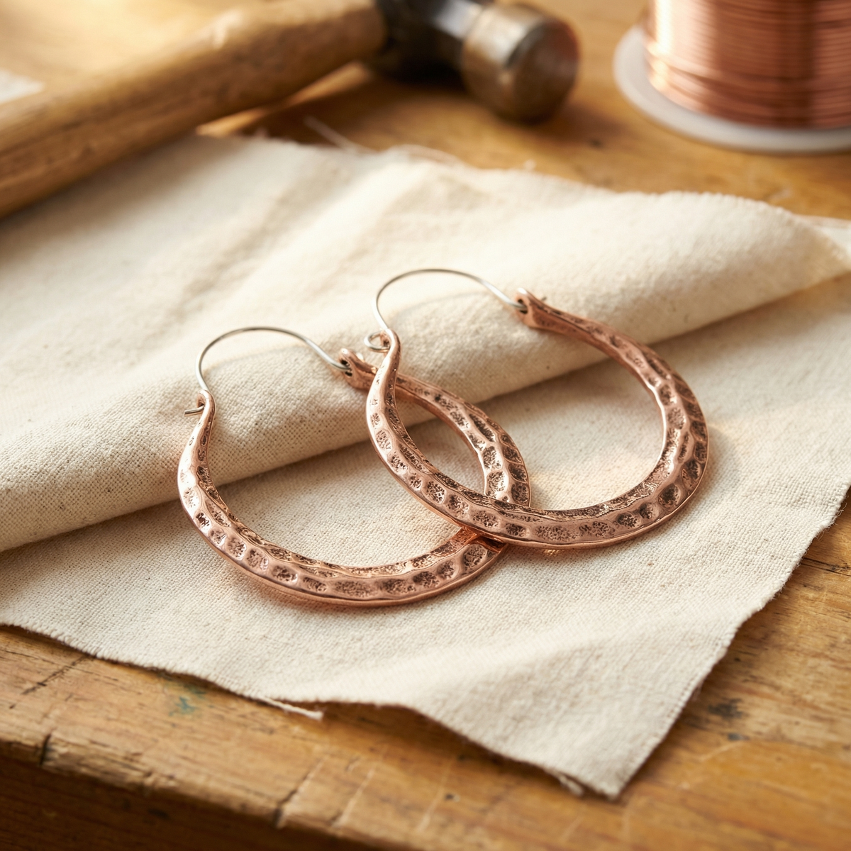 Clara Whitfield's Ember Copper Earrings