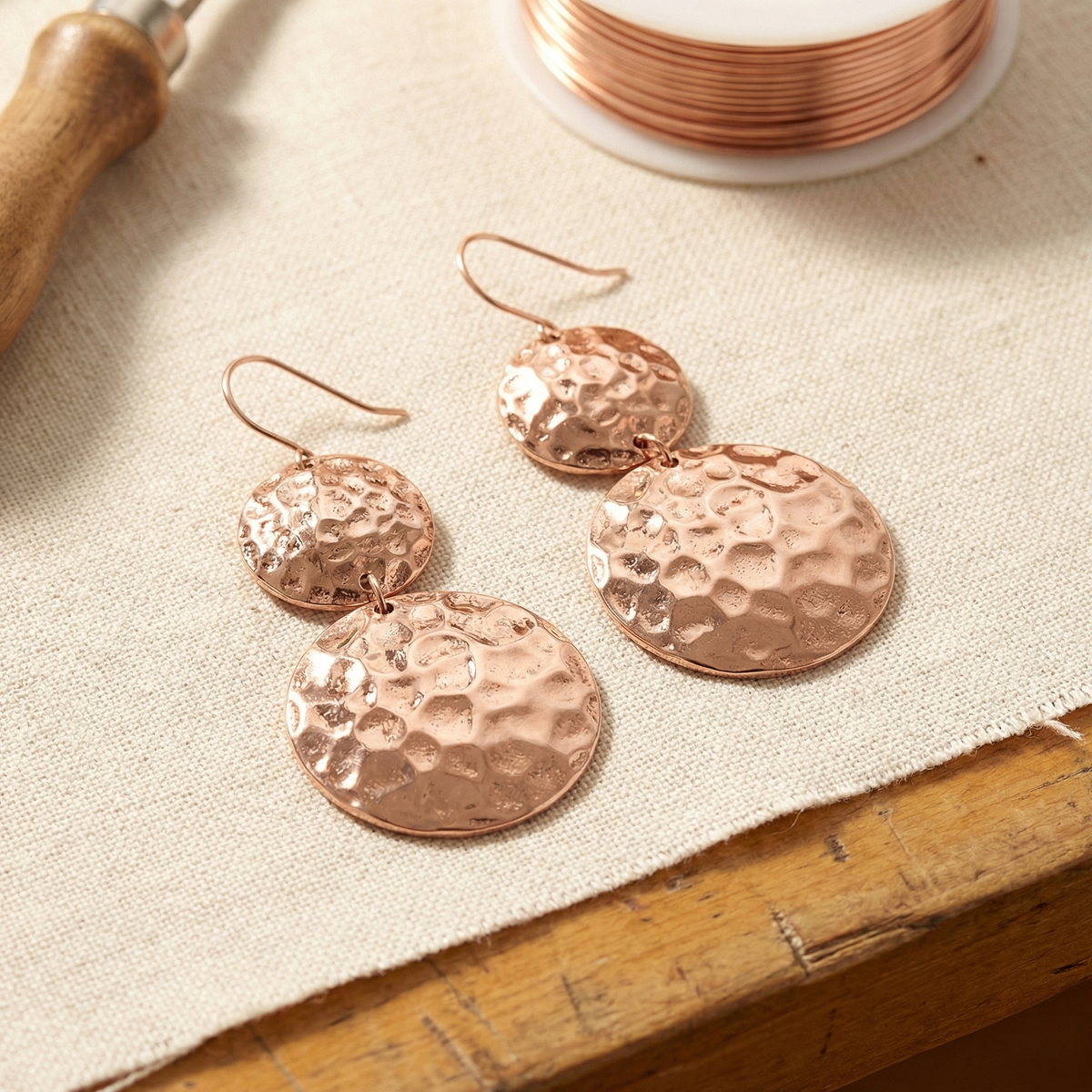 Clara Whitfield's Solstice Copper Earrings