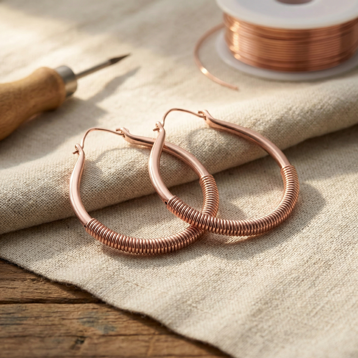 Clara Whitfield's Creek Copper Earrings