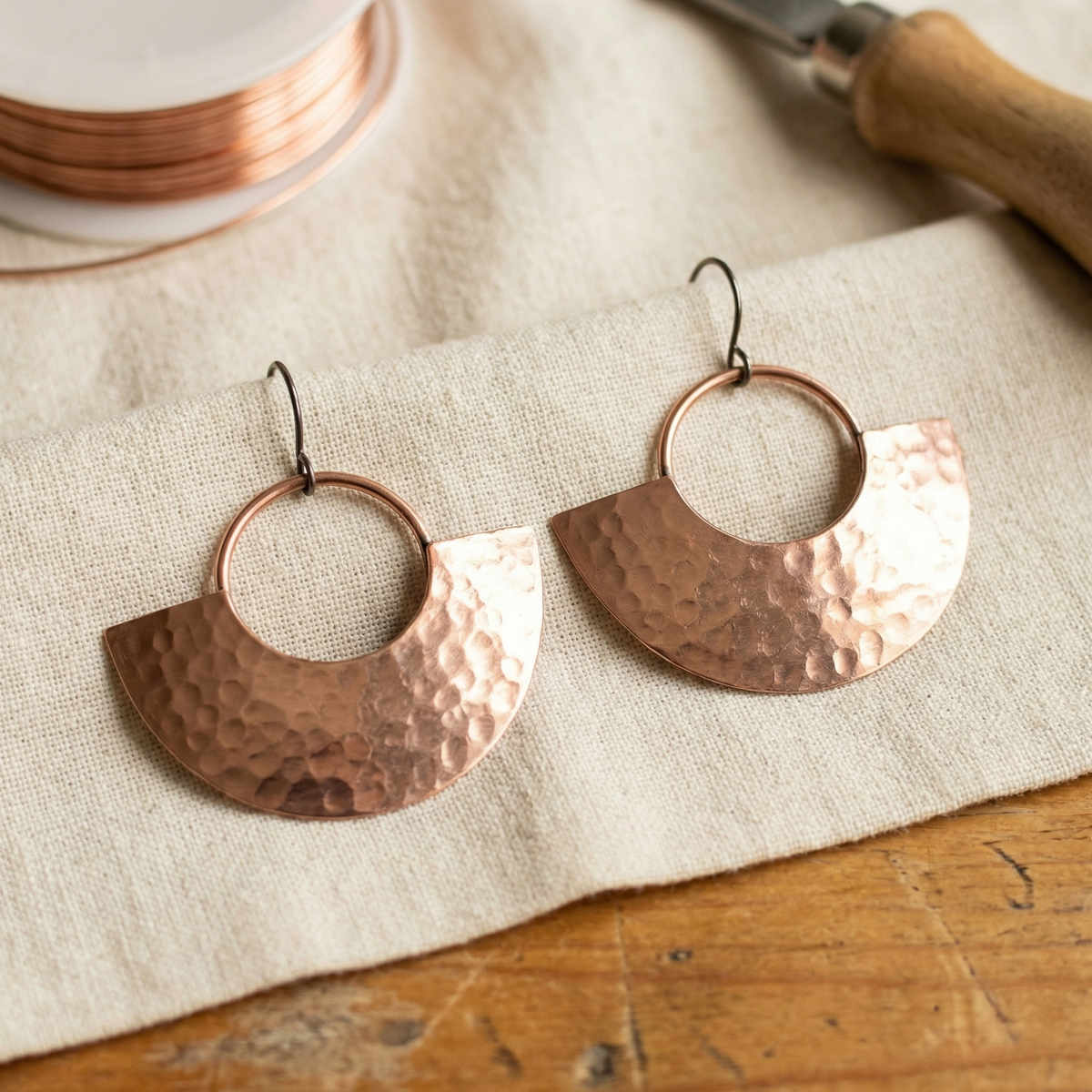 Clara Whitfield's Sol Copper Earrings