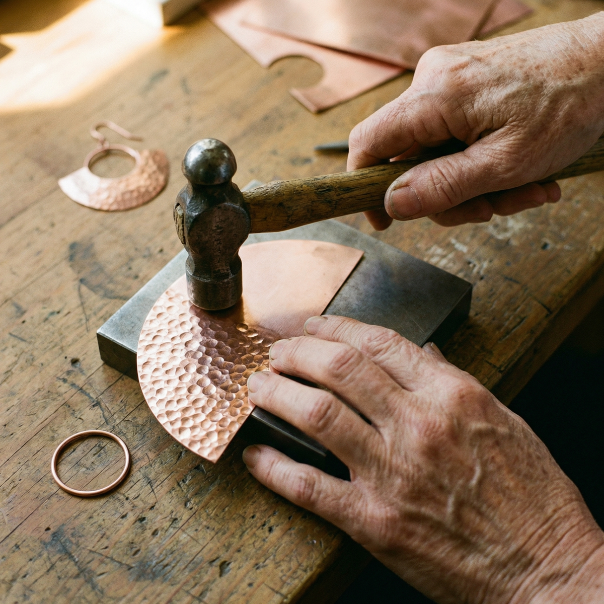 Clara Whitfield's Sol Copper Earrings