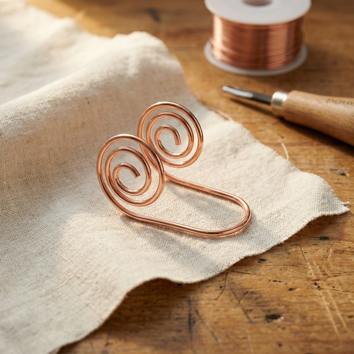 Clara Whitfield's Flow Copper Hand Spiral
