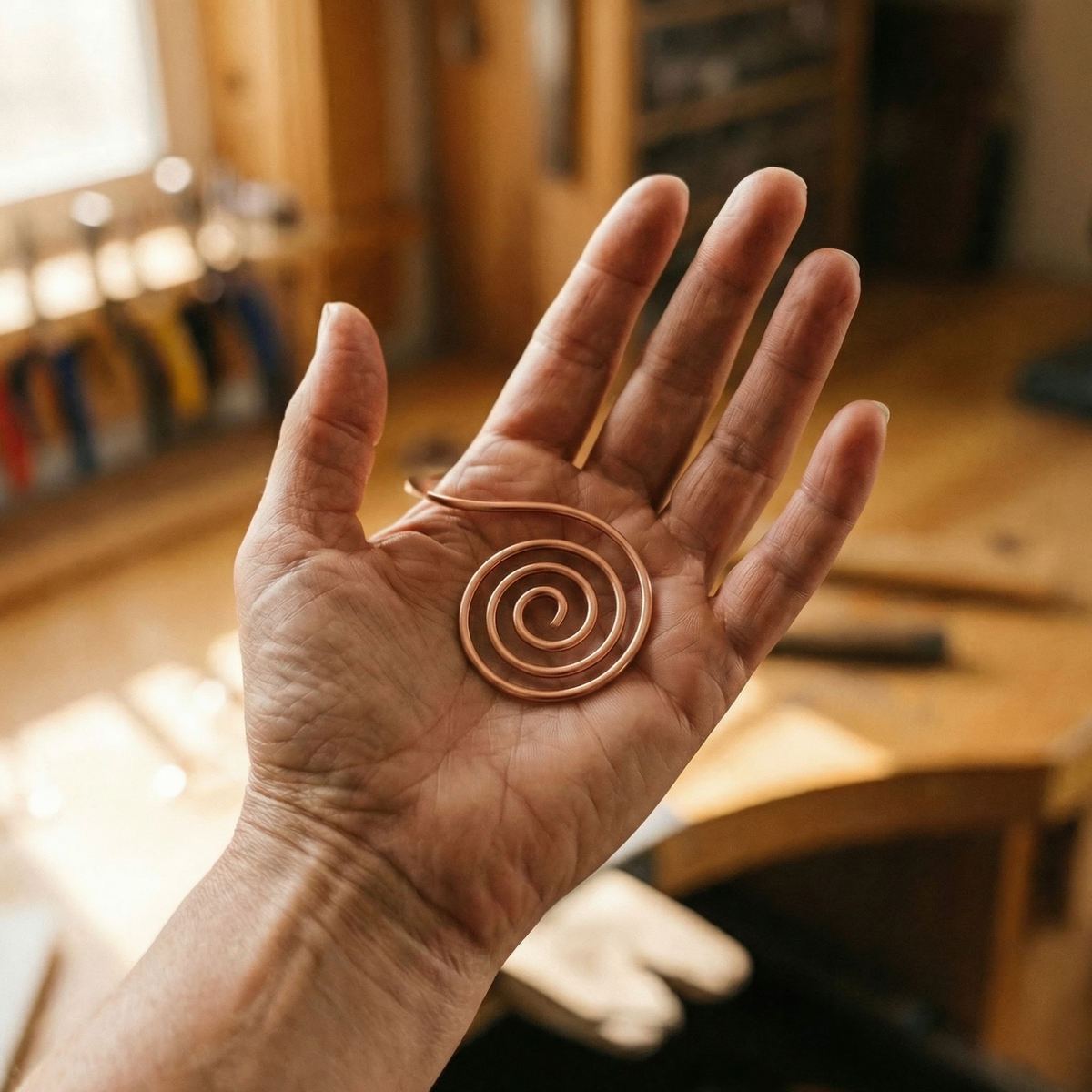 Clara Whitfield's Flow Copper Hand Spiral