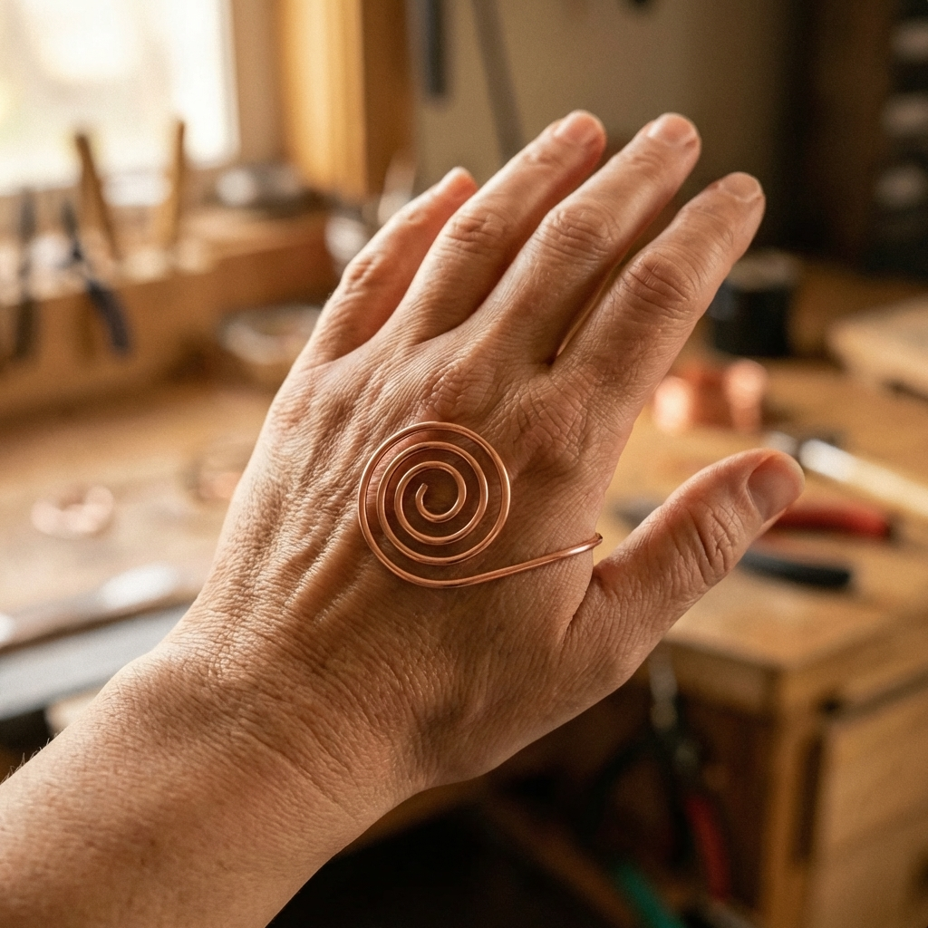 Clara Whitfield's Flow Copper Hand Spiral
