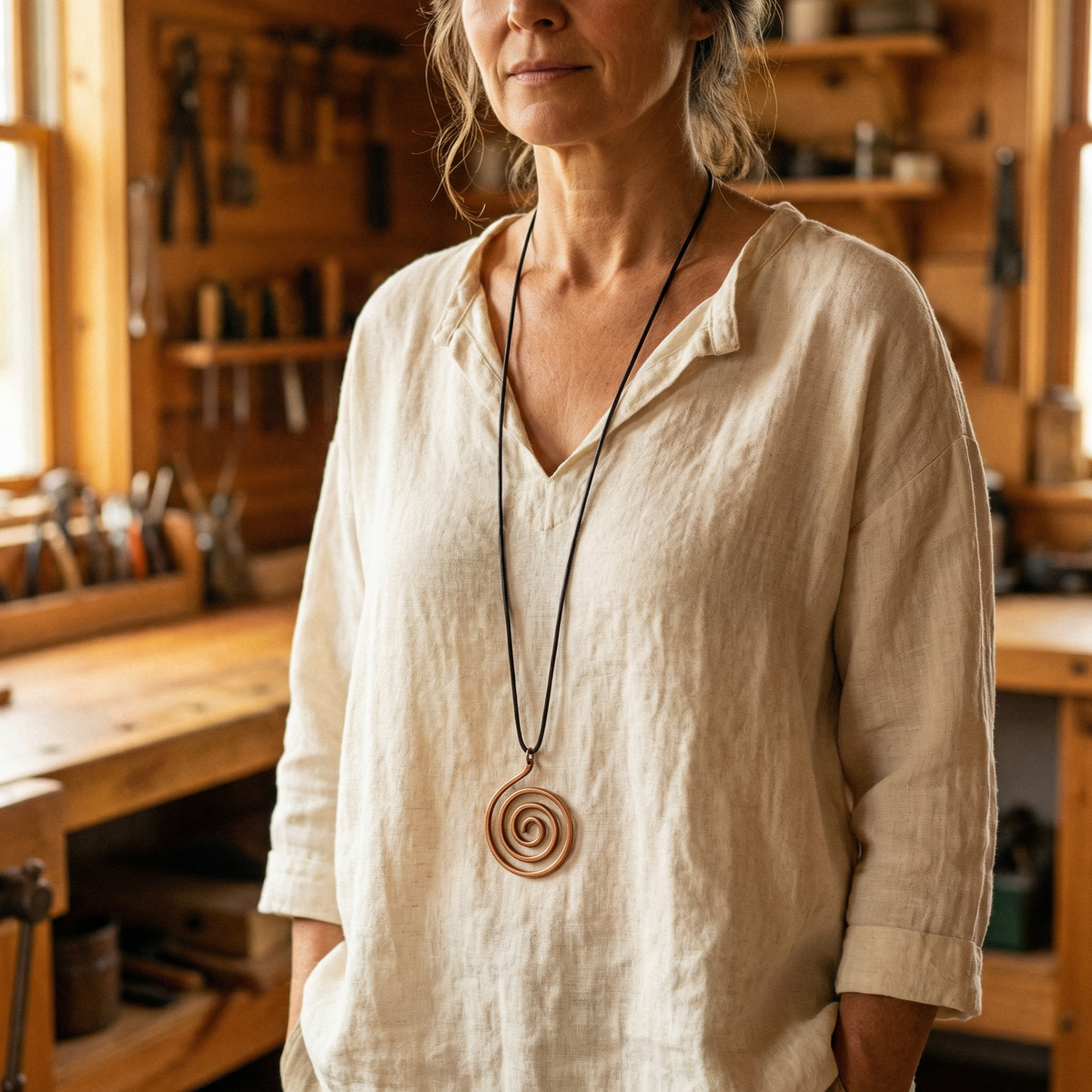 Clara Whitfield's Mesa Copper Necklace