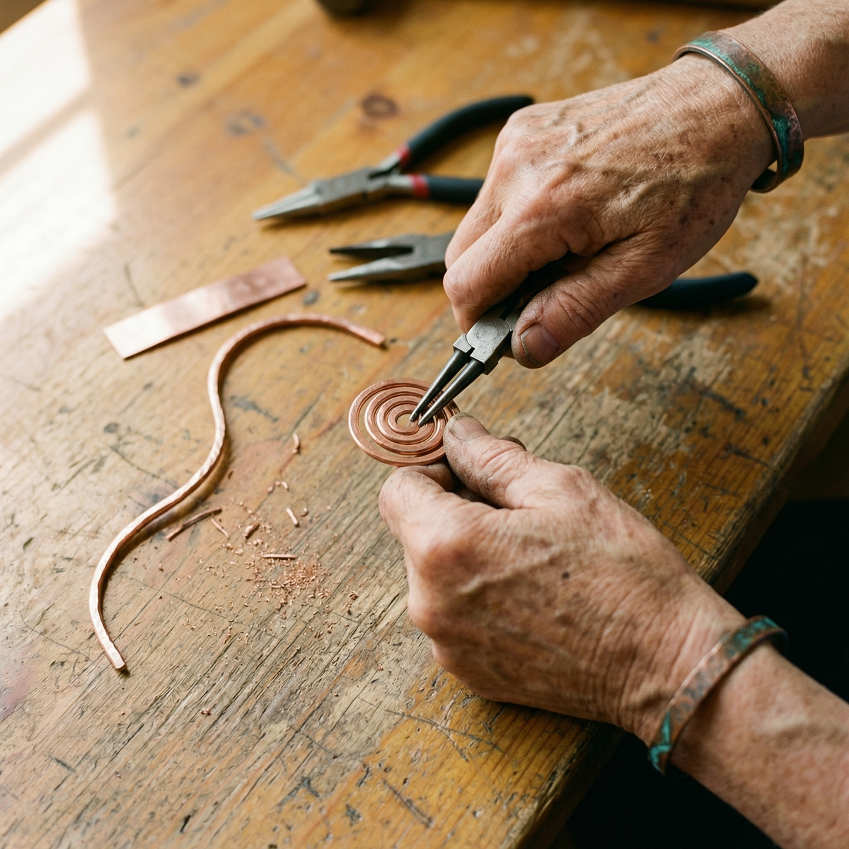 Clara Whitfield's Coil Copper Anklet