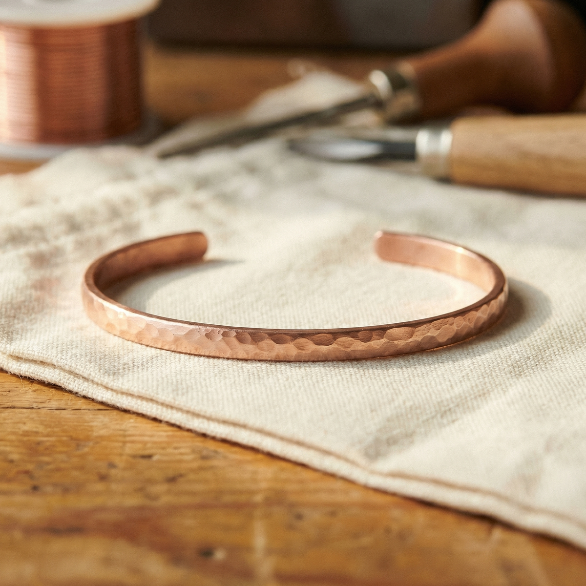 Clara Whitfield's Sand Copper Anklet