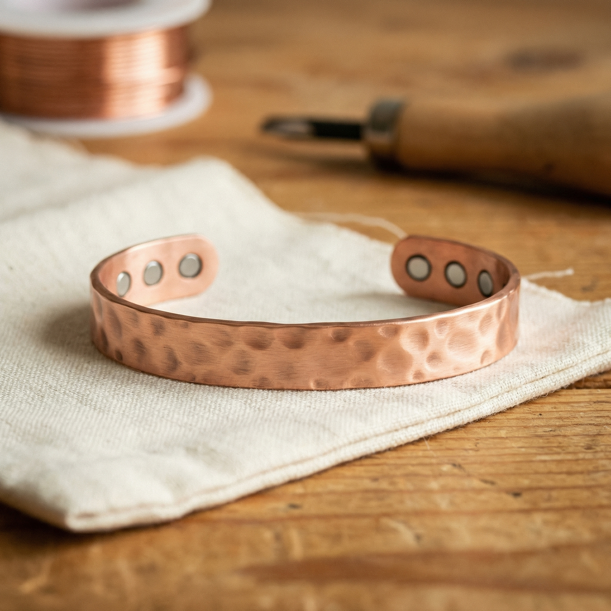 Clara Whitfield's Lodestone Copper Bracelet