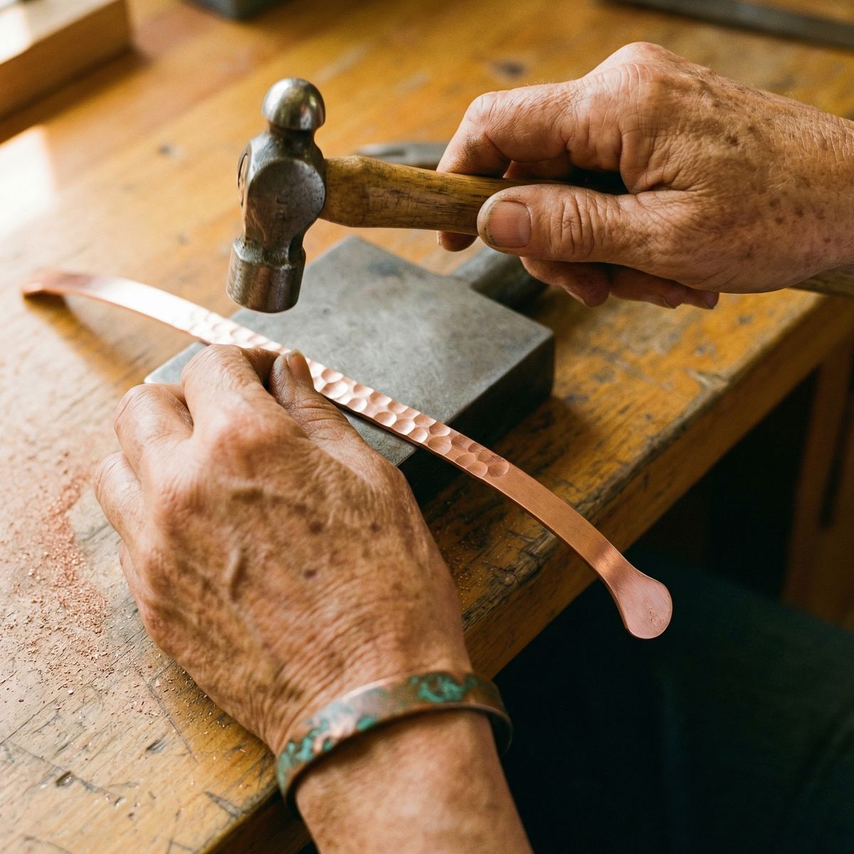 Clara Whitfield's Lodestone Copper Bracelet