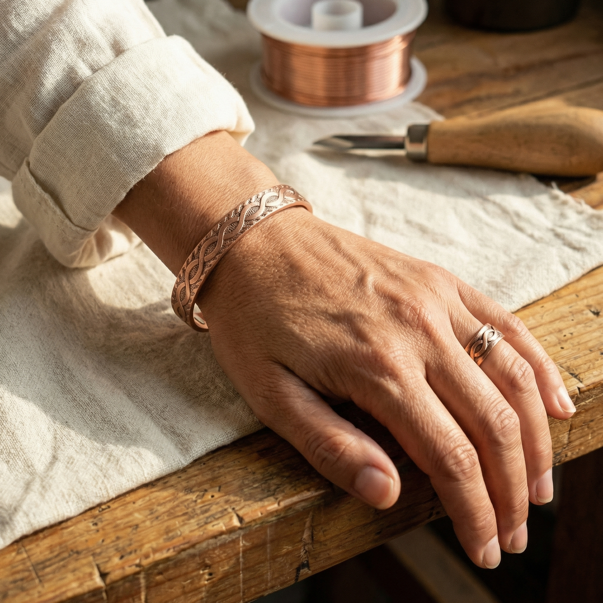 Clara Whitfield's Knot Copper Set