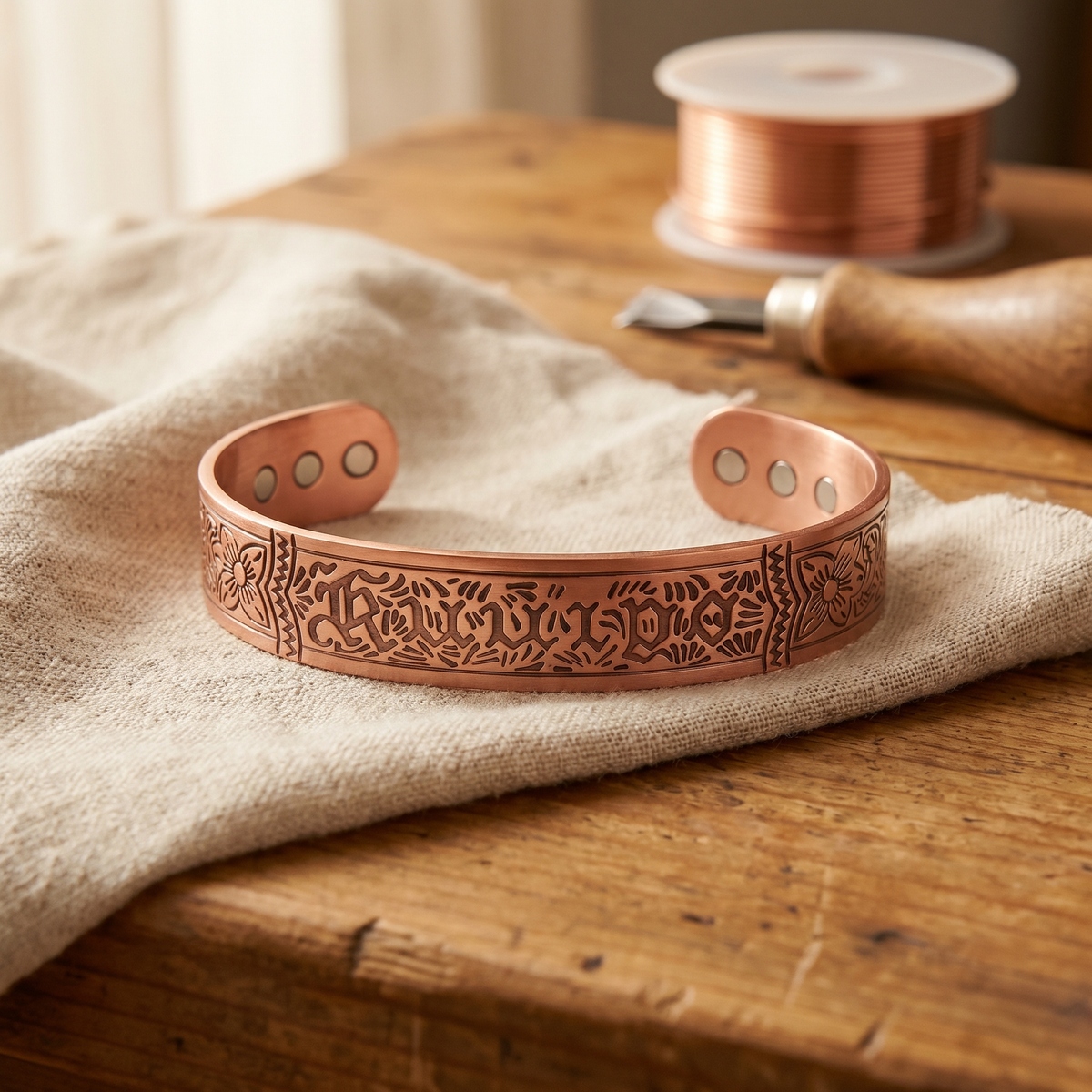 Clara Whitfield's Drift Copper Bracelet