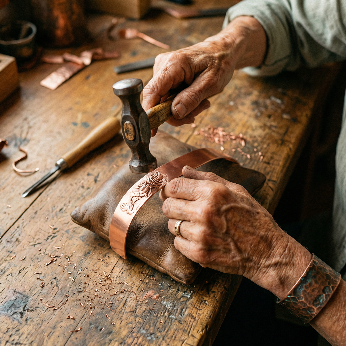 Clara Whitfield's Loam Copper Bracelet