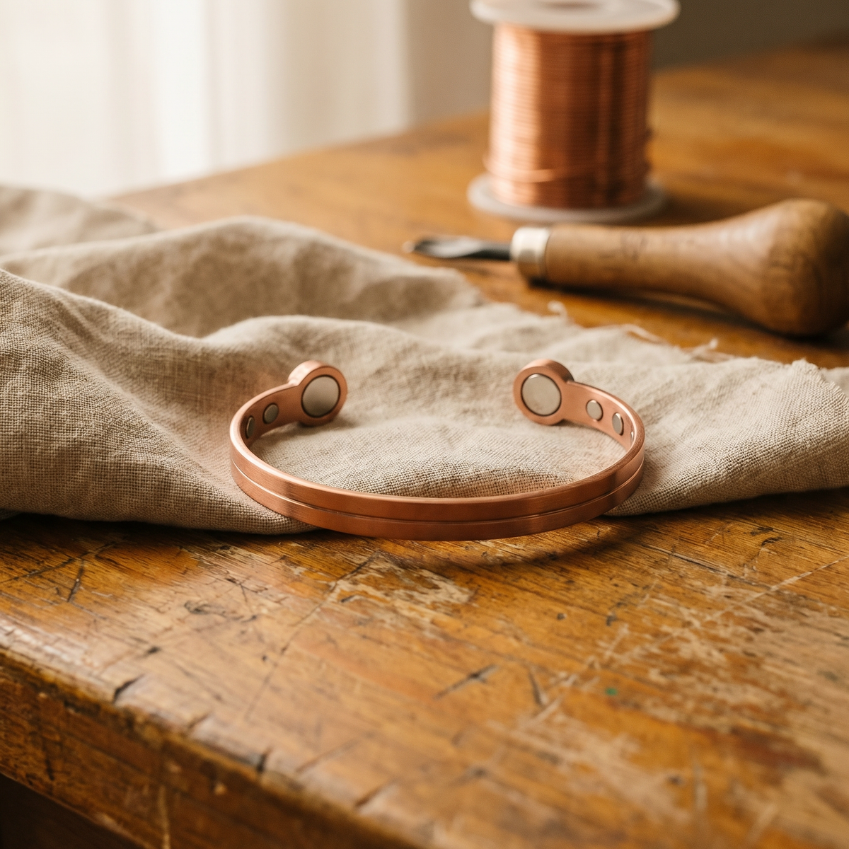 Clara Whitfield's Wick Copper Bracelet