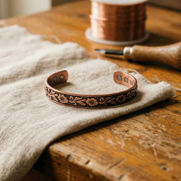 Clara Whitfield's Vine Copper Bracelet
